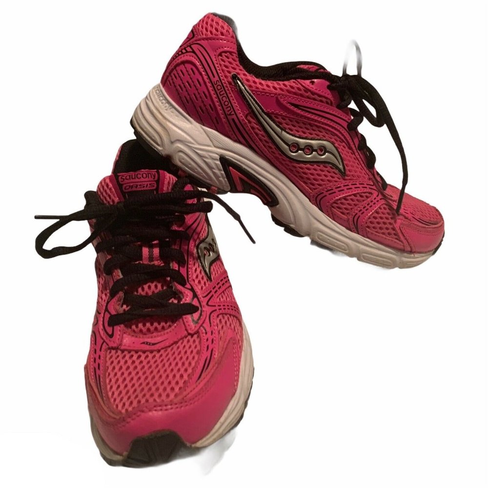 Saucony Oasis Womens Pink Running Shoes Size 6.5